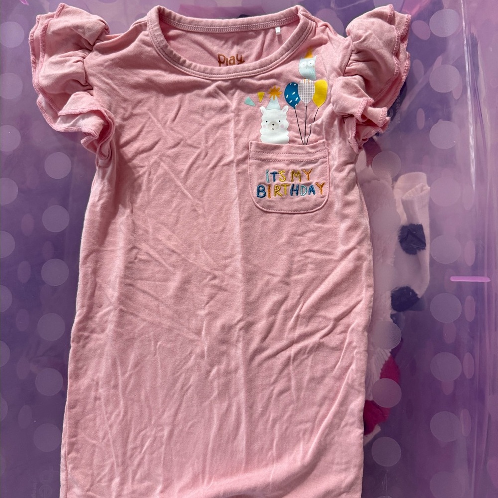 Pink Kids Birthday Shirt